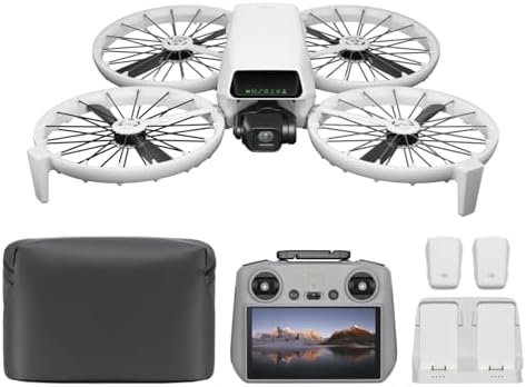 DJI Flip (RC-N3), Drone with 4K UHD Camera for Adults, Under 249 g, 3-Axis Gimbal Stabilization, 44000ft/13km Video Transmission, Palm Takeoff, Auto Return, 31-Min Flight Time, Intelligent Flight