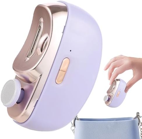 Electric Nail Trimming Tool - 3 in1 Electric Nail Clipper, Toenail and Fingernail Trimmer | Adjustable Nail Cutter Device with LED Light and duall Speed, Nail Grinding and Trimming Kit for Home