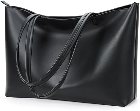 KALIDI Tote Bag Zipper Shoulder Bag Faux Leather Purses for Women Large Casual Handbag Work Dating College