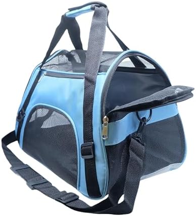 ZaneSun Cat Carrier,Soft-Sided Pet Travel Carrier for Cats,Dogs Puppy Comfort Portable Foldable Pet Bag Airline Approved (Small Rosered)