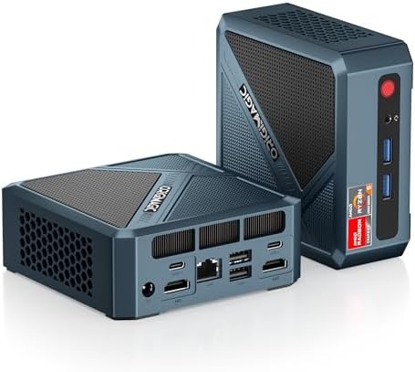origimagic N2 Pro Mini PC, Ryzen 7 6800H Mini Computers (8C/16T, up to 4.7GHz), 32GB DDR5 RAM, 512GB PCle 4.0 NVME SSD, Radeon 680M, 8K UHD/USB4/USB3.2/USB2.0/WiFi 6E/BT 5.2