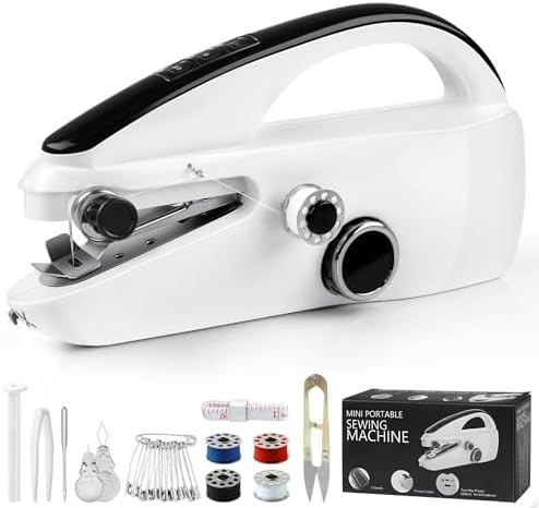 Handheld Sewing Machine, Dual Speed Hand Held Sewing Machine, Sewing Mini Portable Machine for Beginners, Adults, DIY, Home, Travel-G3