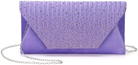 DTGN Evening Bags Clutch Purses for Women Formal, Purse Handbag Crossbody Bag Rhinestone Shoulder Bag for Wedding Party