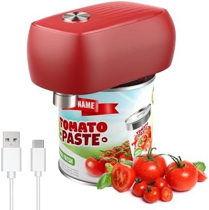 Osnil Rechargeable Electric can Opener for Seniors, Arthritis and Mum Automatic Open Any Size can with Smooth Edge Food-Safe with Rechargeable Battery and USB Cable