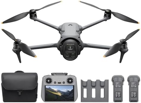 DJI Mavic 4 Pro Fly More Combo with DJI RC 2, Flagship Tri-Camera Drone with 100MP 4/3 CMOS Hasselblad Camera, 30km Video Transmission, 51-Min Max Flight Time, Charging Hub, and More