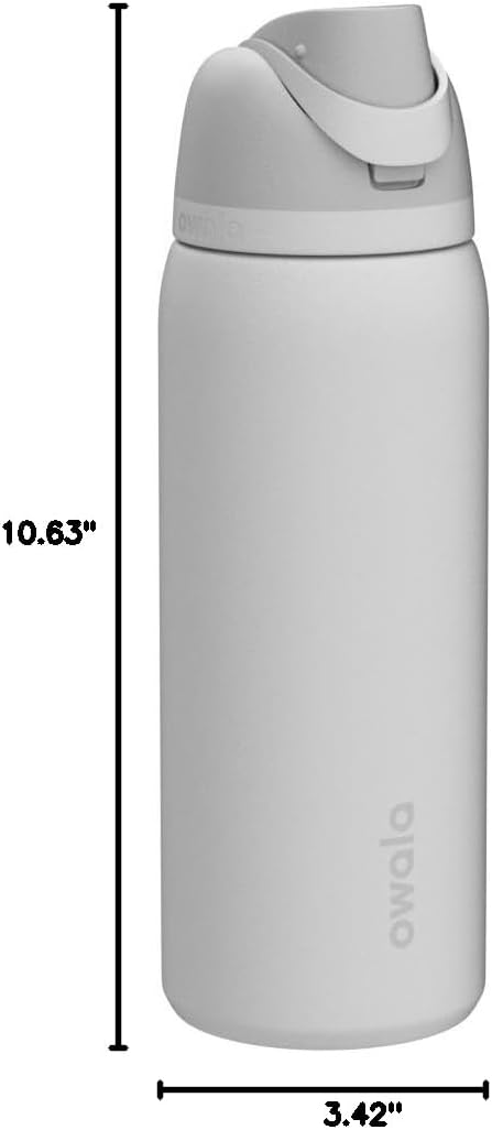Owala FreeSip Insulated Stainless Steel Water Bottle with Straw for Sports, Travel, and School BPA-Free Sports Water Bottle, 24 oz, Beach House - PuriLite