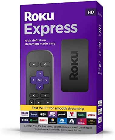 Roku Express | HD Streaming Media Player with Simple Remote and Premium HDMI Cable
