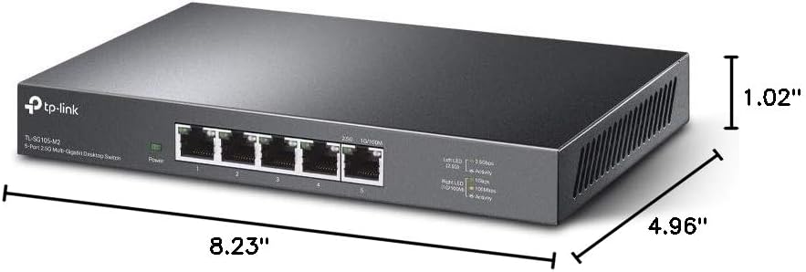 TP-Link TL-SX1008 | 8 Port 10G/Multi-Gig Unmanaged Ethernet Switch | Desktop/Rackmount | Plug & Play | Sturdy Metal Casing | Limited Lifetime Protection | Speed Auto-Negotiation