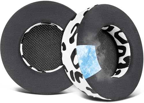 SOULWIT Cooling Gel Ear Pads Replacement for Corsair Virtuoso RGB Wireless XT SE Gaming Headset, Earpads Cushions with High-Density Noise Isolation Foam, Added Thickness - Black