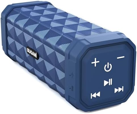M99 Bluetooth Speaker, BUGANI Wireless Portable Speaker Stereo Sound, IPX5 Speaker, Built-in Microphone 24H Play, Bluetooth 5.0, USB-C Charging, Outdoor Speaker Suitable for Home Hiking, Red