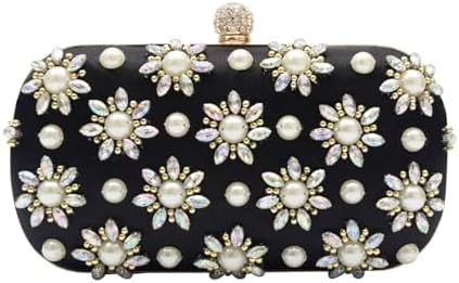 CORIOS Rhinestone Evening Bag for Women Beaded Clutch Bag Bridal Wedding Purse Glitter Shoulder Bag Luxury Crystal Handbag
