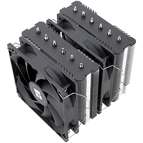 Thermalright Peerless Assassin 120 SE Black CPU Cooler, 6 Heat Pipes AGHP Technology, Dual 120mm PWM Fans, 1550RPM Speed, for AM4/AM5 and Intel LGA 1700/1851/115X/1200,Computer CPU Cooling