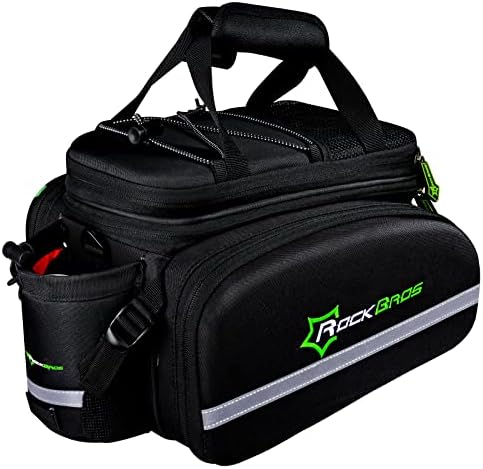 ROCKBROS Bike Panniers for Bicycle, Bike Trunk Bag Rear Bike Rack Bag for Travel Bicycle eBike Accessories Cargo Carrier Bag
