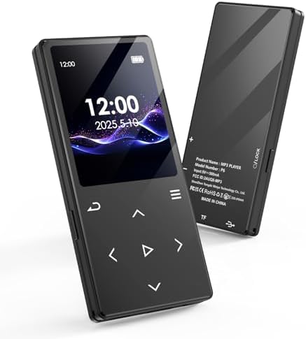 MP3 Player with Bluetooth: 128GB Digital Music MP3 Player for Kids Muisc Player Ages 8-12 Kids Music Player with Built-in HD Speaker FM Radio Voice Recorder HiFi Sound E-Book Reader