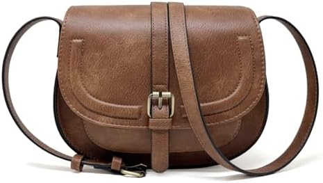 Crossbody Bags for Women Small Over the Shoulder Saddle Purses and Boho Cross body Handbags,Vegan Leather