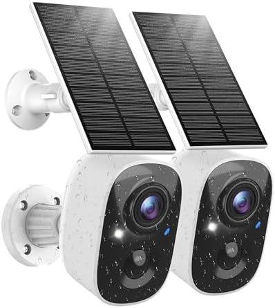 MaxiViz Wireless Camera Outdoor, Battery Powered Security Camera with 2K Color Night Vision, Outside Cameras with AI Motion Detection, 2-Way Talk, IP66 Weatherproof, SD/Cloud Storage, 2 Packs