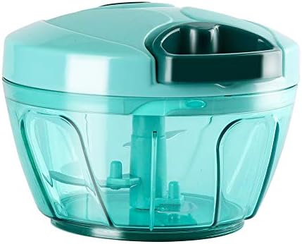 Cambom Manual Food Chopper Vegetable Cutter, Hand String Vegetable Chopper Onions Cutter for Vegetable Fruits Nuts BPA Free Food Safe Material, 550ml Gray