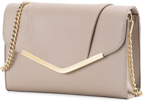 Vaschy Clutch Purse for Women,Fashion Envelope Evening Small Formal Handbag Fold-over Crossbody Shoulder Bag Wedding,Party