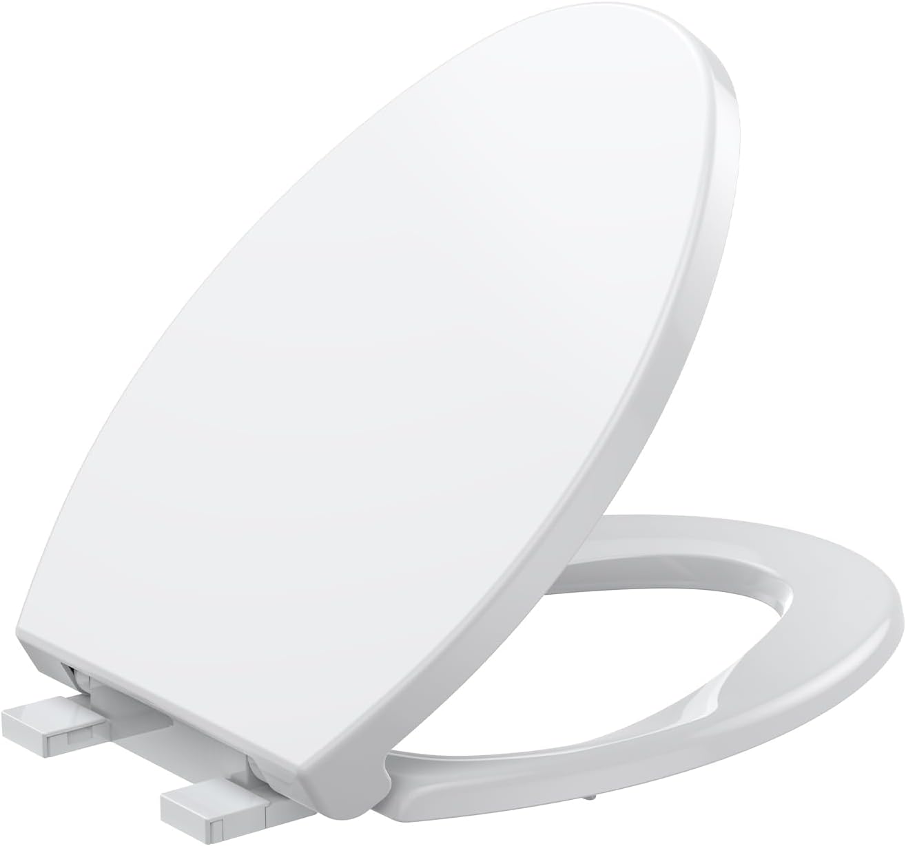 Homfan Elongated Soft-Close Toilet Seat with Built-in Toddler Potty Training Seat – Easy Installation, Durable & Quiet Close, Fits Adult & Child, Includes Quick-Detach Hinges