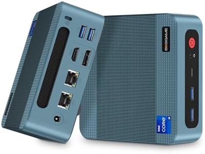 BOSGAME Mini PC P2 Pro, Intel i9-12900H (14C/20T,up to 5GHz) 32GB DDR5 RAM 1TB PCIe Gen 4 NVMe SSD Mini PC, 1x Thunderbolt 4 Port, 2X 2.5G LAN Ports,4K Triple Display, WiFi 6E, Bluetooth 5.2