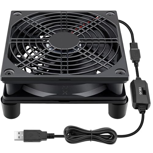 Wathai 140mm x 25mm USB Cooliing Fan 5V with Speed Control for Computer Case Receiver DVR Playstation Xbox PS4 Router Cabinet Cooling - PuriLite