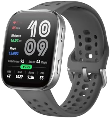 Amazfit Bip 6 Smart Watch 46mm, 14 Day Battery, 1.97" AMOLED Display, GPS & Free Maps, AI, Bluetooth Call & Text, Health, Fitness & Sleep Tracker, 140+ Workout Modes, 5 ATM Water-Resistance, Blush