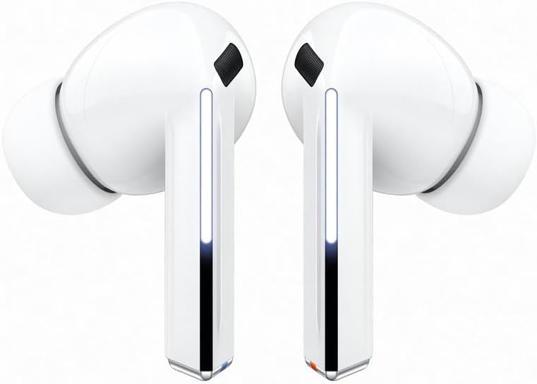 Samsung Galaxy Buds3Pro, Wireless Bluetooth Earbuds with Adaptive Noise Control, Sweat and Water Resistance, AI translator, Hi-Fi Sound, 360 Audio – White (CAD Version & Warranty)