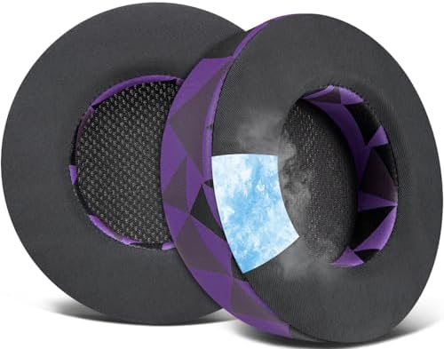SOULWIT Cooling Gel Ear Pads Replacement for Corsair Virtuoso RGB Wireless XT SE Gaming Headset, Earpads Cushions with High-Density Noise Isolation Foam, Added Thickness - Black