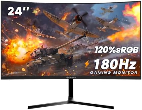 CRUA 34 Inch Curved Gaming Monitor 144HZ, White 21:9 Ultra Wide PC Monitor 1500R WQHD 3440X1440P 120% sRGB Computer Display/VA Panel/PIP& PBP/HDMI2.0 & DP1.4/Tilt Adjustment/Wall Mountable