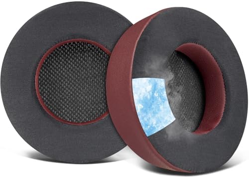 SOULWIT Cooling Gel Ear Pads Replacement for Corsair Virtuoso RGB Wireless XT SE Gaming Headset, Earpads Cushions with High-Density Noise Isolation Foam, Added Thickness - Black