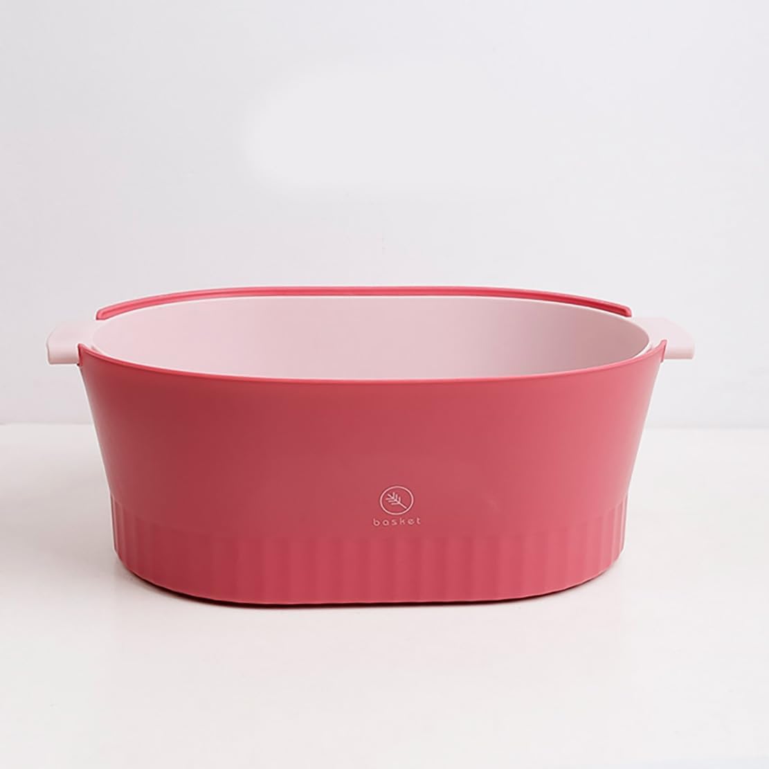 Kitchen Washbas Food Strainer Drain Basket Rotating Drainer Double-Layer Basin Vegetable Fruit Washing Strainer