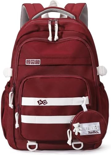 Armbq Kids Backpack for Girls Aesthetic School Backpack for Teen Girls Elementary Middle School Bookbag
