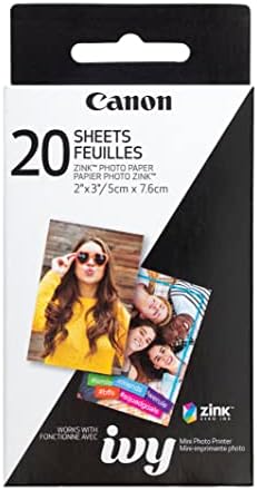 Canon 3215C001 IVY ZINK photo printer paper, 50 sheets