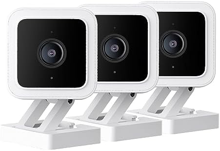 Wyze Cam v3 with Color Night Vision, Wired 1080p HD Indoor/Outdoor Security Camera, 2-Way Audio, Works with Alexa, Google Assistant, and IFTTT, 2-Pack