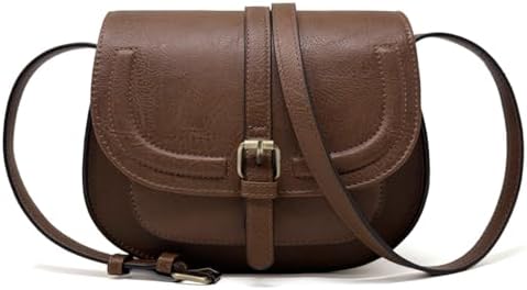 Crossbody Bags for Women Small Over the Shoulder Saddle Purses and Boho Cross body Handbags,Vegan Leather