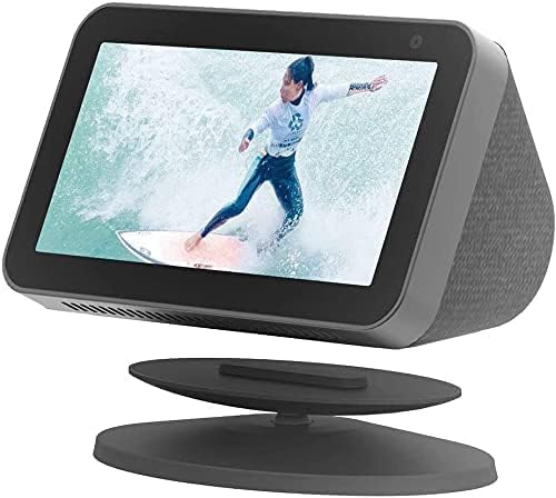 Sintron Smart Display Stand for Show 5 & Show 8 (1st Gen & 2nd Gen) - Adjustable Magnetic Stand Mount with 360 Degree Rotation, Tilt Function and Anti-Slip Base, Compatible with iPhone Models (Black)