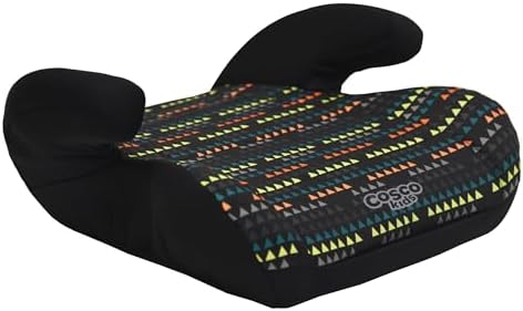 Cosco Kids Topside Lightweight Backless Belt-Positioning Booster Car Seat, Washable Cover, Black