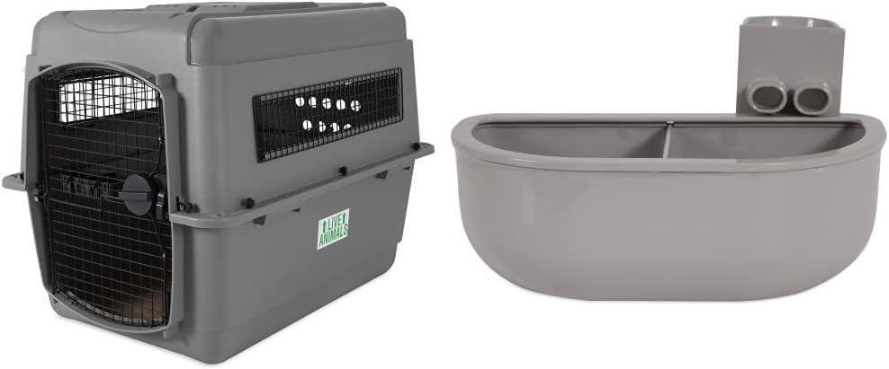 Petmate 00200 Sky Kennel for Pets from 25 to 30-Pound, Light Gray