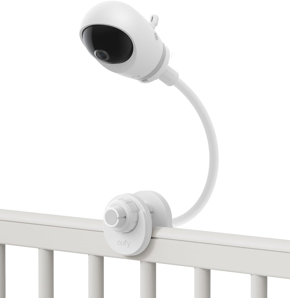 eufy Security Baby Monitor Crib Mount, Compatible with eufy Baby Monitor E20/E21, 16 Inch Flexible Arm Bracket, Attach to Baby Crib, No Tools Needed, No Wall Damage (Camera Not Included)