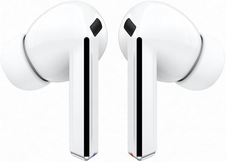 Samsung Galaxy Buds3Pro, Wireless Bluetooth Earbuds with Adaptive Noise Control, Sweat and Water Resistance, AI translator, Hi-Fi Sound, 360 Audio – White (CAD Version & Warranty)