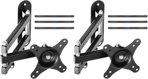 Suptek Full Motion Adjustable TV Wall Mount Rotation, Swivel and Tilt TV Arm Bracket for Most 15-32 inch LED, LCD Monitor and Plasma TVs VESA 75,100,Black (MA2720)