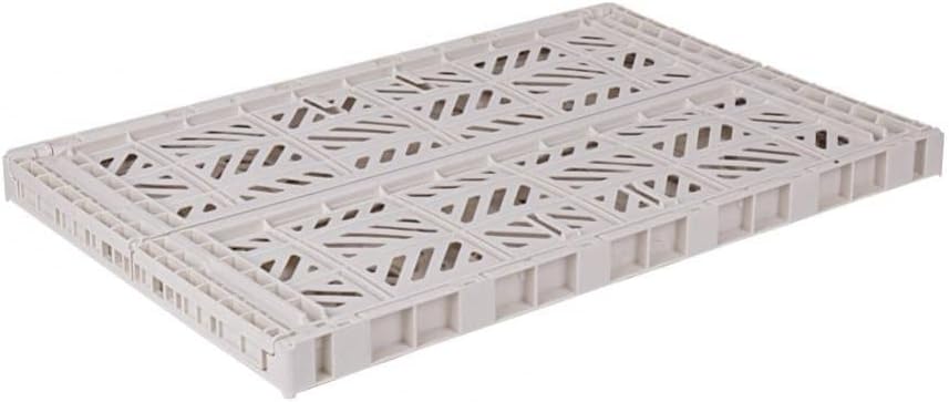 AYKASA Collapsible Storage Bins, Plastic Crate for Storage, Collapsible Crate, Utility Stackable Box (Small, Arctic blue)