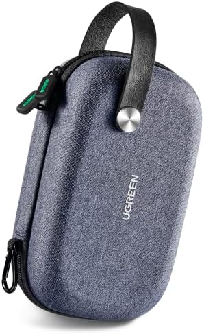 UGREEN Travel Case Universal Electronic Accessories Bag Cable Organizer Portable Carrying Pouch for Mini Speaker, USB Cable, Memory Cards, Power Bank, Hard Drive, Charger, Cosmetics, and More