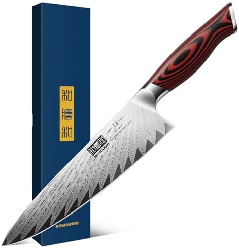 HOSHANHO Fillet Knife 7 Inch, Damascus Steel Boning Knife, Professional Fish Fillet Knife for Meat Chicken Cutting, Meat Knife with G10 Ergonomic Handle