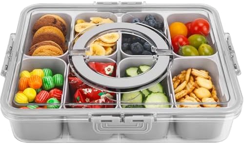 Purilite Select Clear Compartmentalized Snack Box