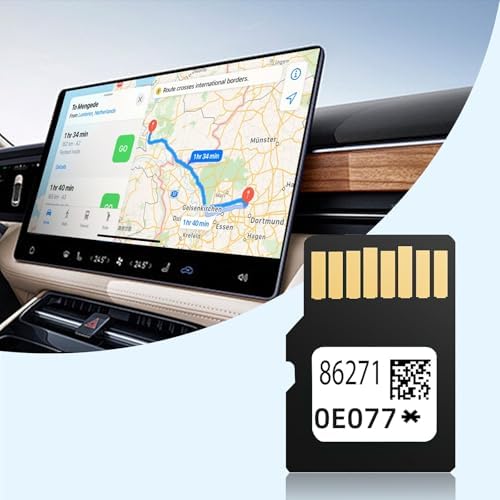 2025 Latest 86271-0E077 Navigation SD Card Update Version for Toyota RAV4 Camry Corolla Highlander 4Runner Tundra-Toyota Navigation Micro SD Card GPS Map for USA/CAN