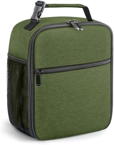 Lunch Bag for Men/Women, Reusable Lunch Box for Adult, Small Insulated Lunch Box, Lunch Tote Bag for Office, Work, Picnic