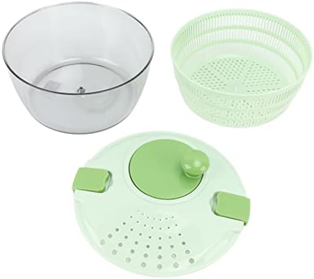 Salad Spinner, Plastic Lettuce Spinner Time Saving Vegetable Spinner with Bowl Rotatable Fruit Spinner Dryer Washable Fruit Spinner for Kitchen(Blue)