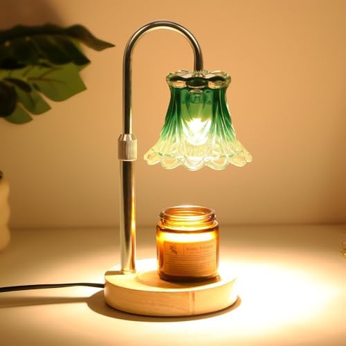 GEEZO Fragrance Candle Warmer Lamp,Electric Candle Warmer with Timer & Dimmer, Mom Christmas Birthday Gifts for Women, House Warming Gifts New Home Bedroom Decor