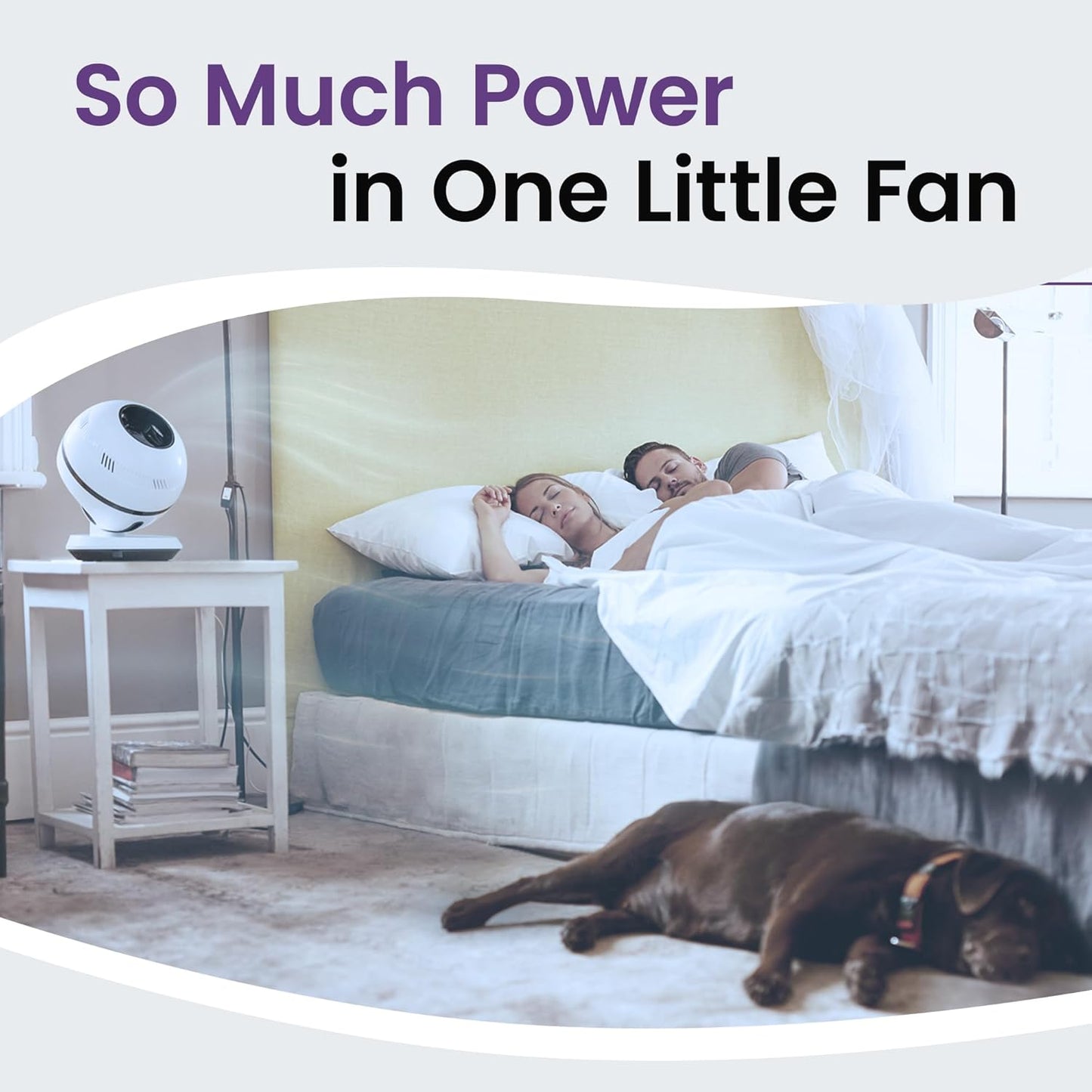 GreenTech Environmental pureFlow QT7 Bladeless Fan - Bedroom, Home, and Office Desk Fan - Adjustable Oscillating Fan with Remote - Powerful Airflow